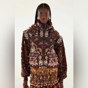 Farm Rio Brown Winter Ainika Puffer Jacket